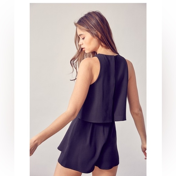 Trendy Boutique Black Layered Jumpsuit - Picture 8 of 8